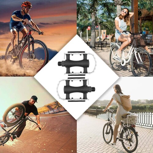 Pedales para bicicleta 9/16 MTB aluminio plata LU-C3S Wellgo 