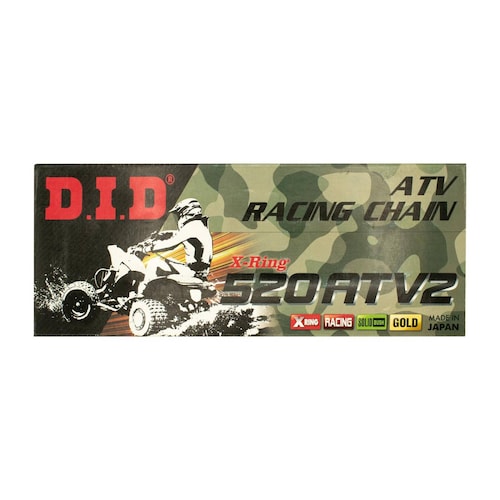 Cadena para moto 520ATV X 104 L Dorada Especial Oil ring DID 