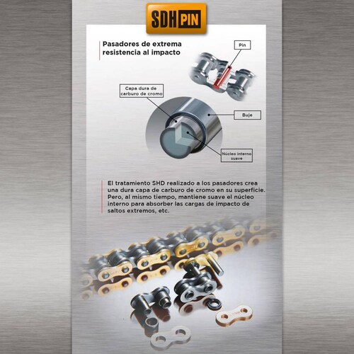 Cadena para moto 428NZ SDH x 60L Reforzada DID 