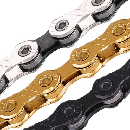 Cadena para bicicleta 11 pasos 1/2x11/128 118L negra EPT KMC 