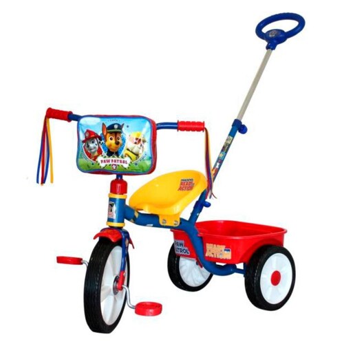 Triciclo Apache R12 Paw Patrol con barra de empuje 0930133 