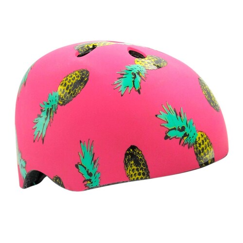 Casco Niños Bicicleta Piña Party Rosa para Edad de 8 años 