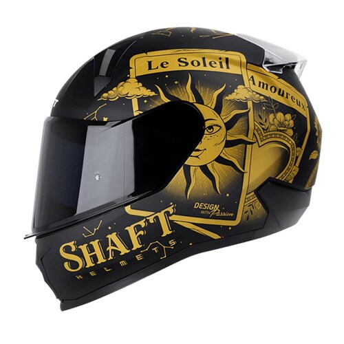 Casco cerrado para moto Tarot Dorado Talla L SH560 Shaft 