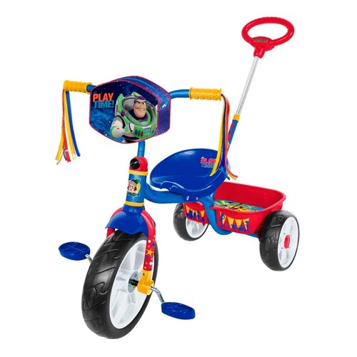 Triciclo Apache para niño Buzz Light Cajuela Barra Empuje 