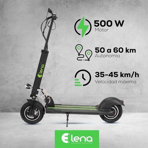 Scooter electrico R10 500W 14.5AH con suspension IPX4 