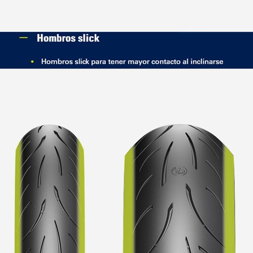 Llanta 190/55-17 para moto 75W rear Sportec M9 Metzeler 