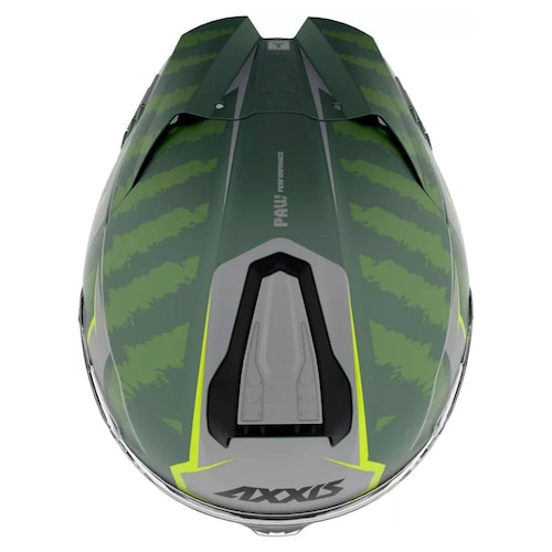 Casco para moto Verde Mate talla L Hawk Paw C6 Axxis 