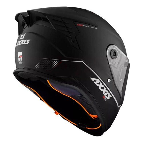 Casco para moto negro talla L Hawk Solid A1 Axxis 
