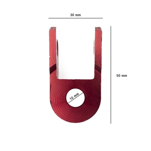 Extension Aumento Para Amortiguador De Moto Universal Rojo 