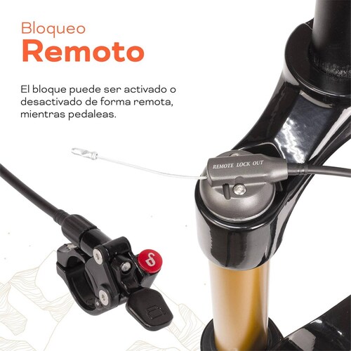 Tijera bicicleta R29 con bloqueo lock out Suspension Mariluz 