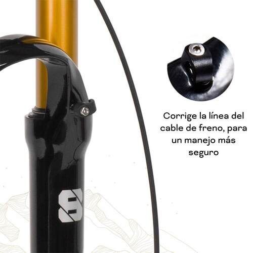Tijera bicicleta R29 con bloqueo lock out Suspension Mariluz 