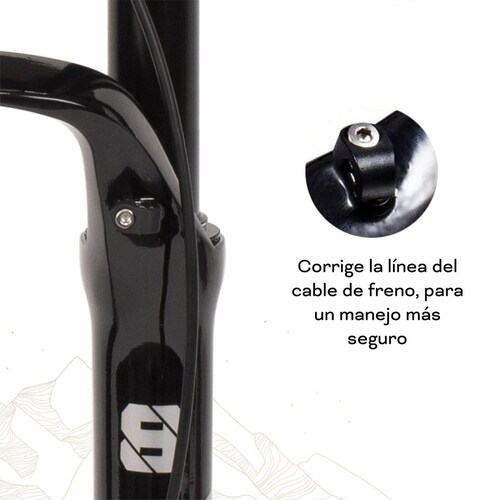 Tijera bicicleta R26 con bloqueo Suspension Mariluz 