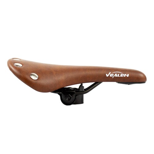 Asiento De Piel Con 6 Remaches Cafe Moteado 