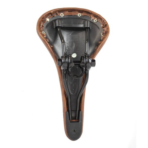 Asiento De Piel Con 6 Remaches Cafe Moteado 