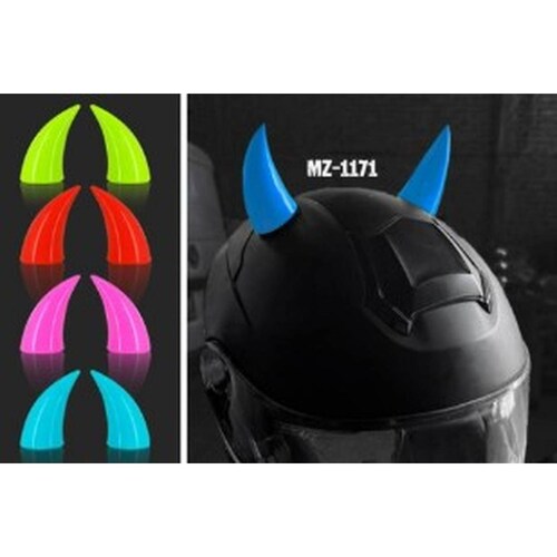 Cuernos para casco de motocicleta negro Kinlley 