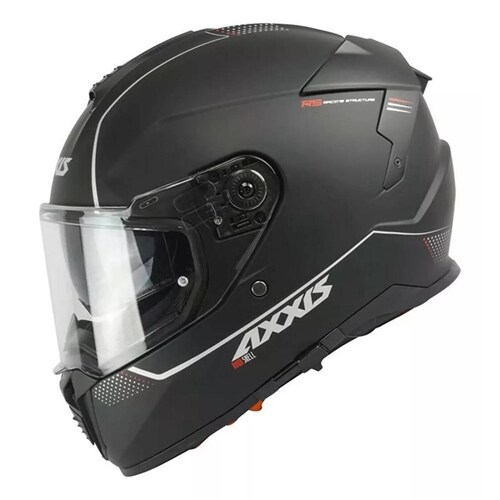 Casco Motociclista M Integral Hawk Solid A1 Negro Mate Axxis 
