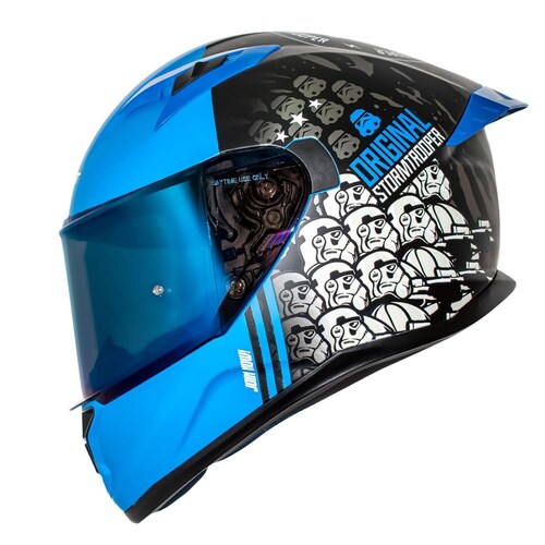Casco Motociclista S Integral Join Now Negro Mate Azul Shaft 