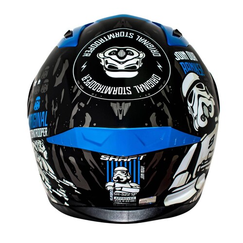 Casco Motociclista S Integral Join Now Negro Mate Azul Shaft 