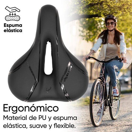 Asiento para bicicleta para mujer con led y herramientas (llave allen y llave inglesa) WL-196L Veale 