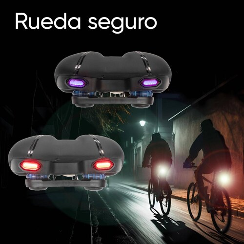 Asiento para bicicleta para mujer con led y herramientas (llave allen y llave inglesa) WL-196L Veale 