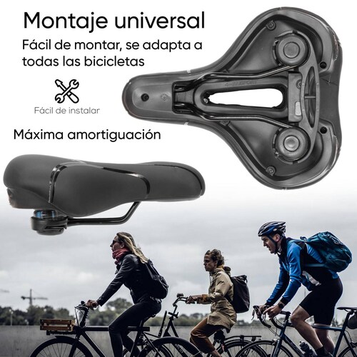 Asiento para bicicleta para mujer con led y herramientas (llave allen y llave inglesa) WL-196L Veale 