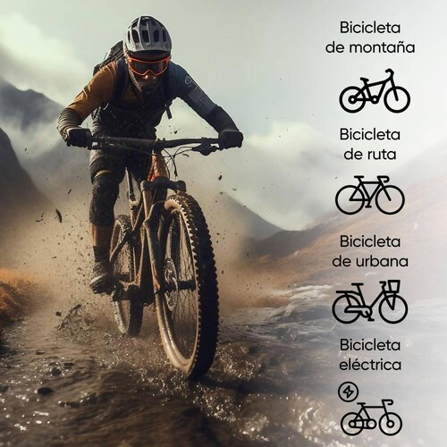 Asiento para bicicleta antiprostatico gel y lampara portatil 