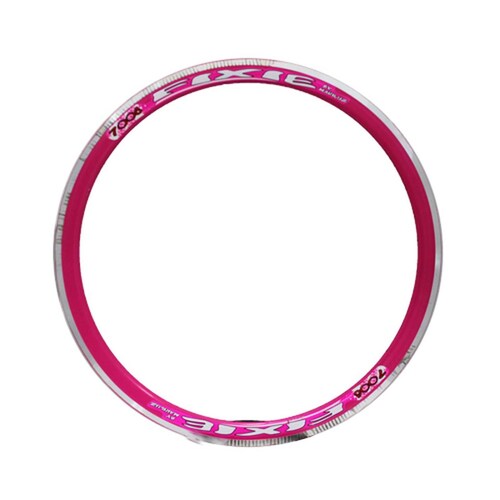 Rin para bicicleta 700 x 36 hoyos de aluminio aerodinamico rosa fluorescente Fixie Mariluz 