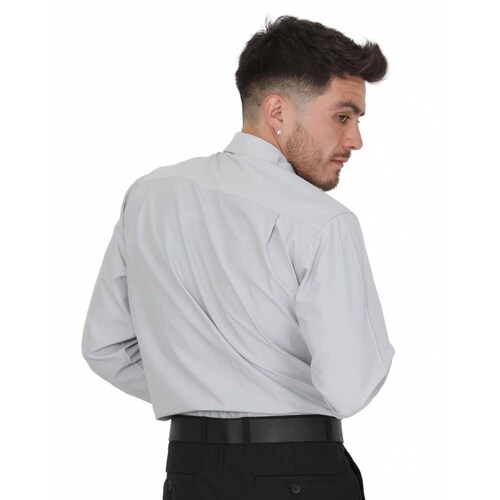 Camisa Hombre Vestir Gris Long Beach Polo Club 75103301 .