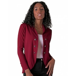 Blazer Color Vino Mujer