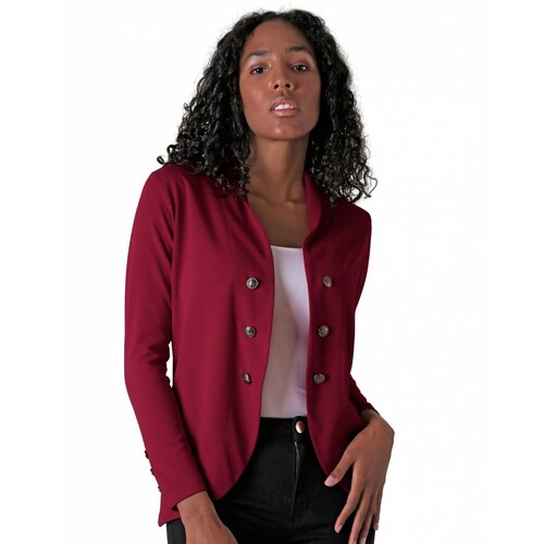 Saco Mujer Formal Blazer Rojo Stfashion 79304213 .