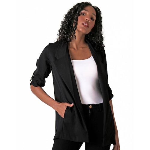 Saco Mujer Formal Blazer Negro Stfashion 79304211 .