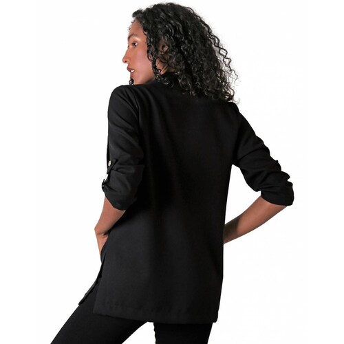 Saco Mujer Formal Blazer Negro Stfashion 79304211 .