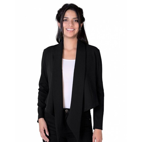 Saco Mujer Casual Cardigan Negro Stfashion 72604223 .