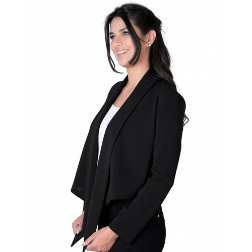 Saco Mujer Casual Cardigan Negro Stfashion 72604223 .