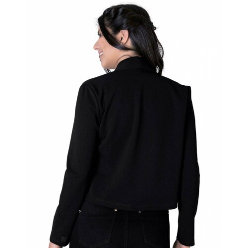 Saco Mujer Casual Cardigan Negro Stfashion 72604223 .