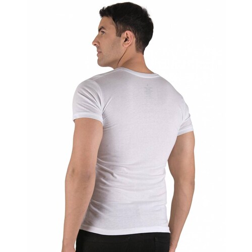 Playera Hombre Básico Blanco Long Beach Polo Club 64500014 .