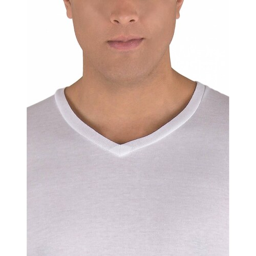 Playera Hombre Básico Blanco Long Beach Polo Club 64500014 .