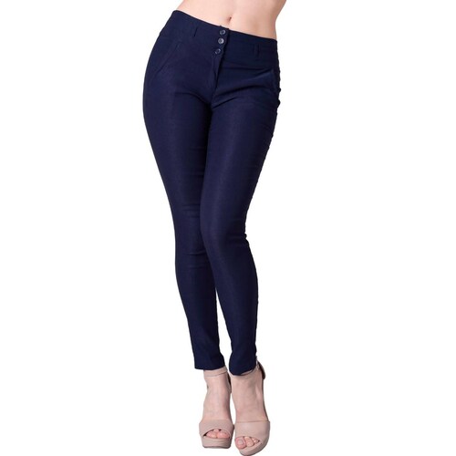 Pantalón Mujer Vestir Slim Azul Barbary 65700435 Marino 28