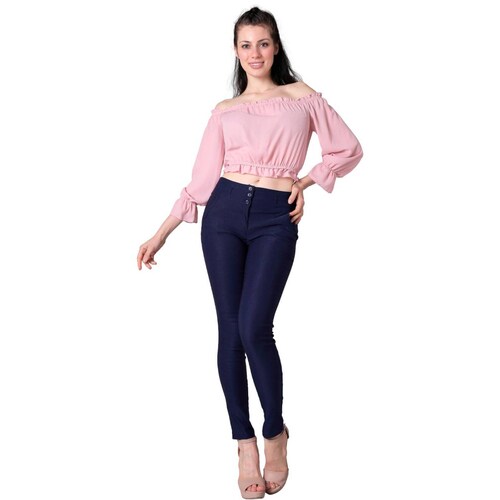 Pantalón Mujer Vestir Slim Azul Barbary 65700435 Marino 28