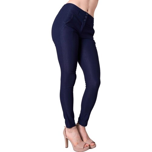 Pantalón Mujer Vestir Slim Azul Barbary 65700435 Marino 28