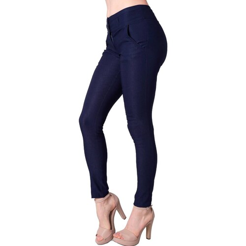 Pantalón Mujer Vestir Slim Azul Barbary 65700435 Marino 28