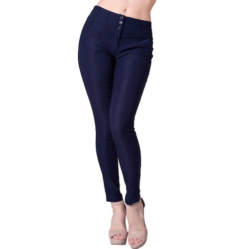 Pantalón Mujer Vestir Slim Azul Barbary 65700435 Marino 32