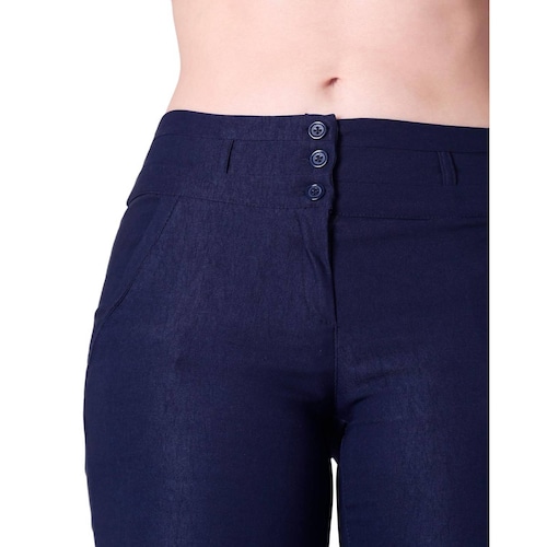 Pantalón Mujer Vestir Slim Azul Barbary 65700435 Marino 32