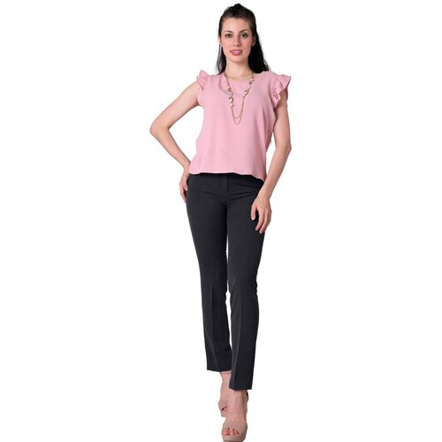Pantalón Mujer Vestir Recto Gris Barbary 65703003 Oxford 15