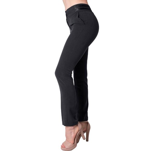 Pantalón Mujer Vestir Recto Gris Barbary 65703003 Oxford 15