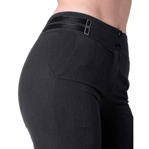 Pantalón Mujer Vestir Recto Gris Barbary 65703003 Oxford 15