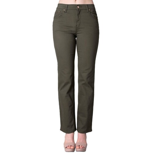 Pantalón Mujer Casual Recto Verde Oggi 59102051 Olivo 7