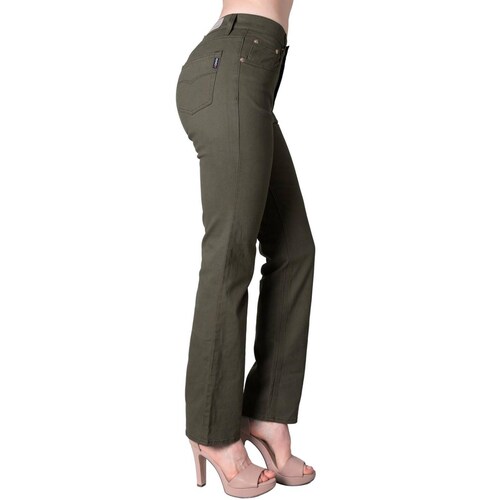Pantalón Mujer Casual Recto Verde Oggi 59102051 Olivo 7
