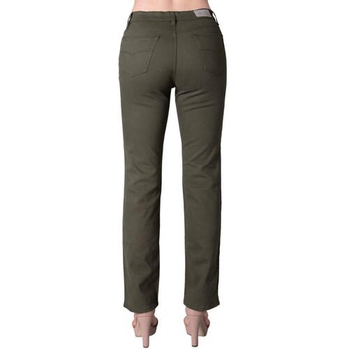 Pantalón Mujer Casual Recto Verde Oggi 59102051 Olivo 7