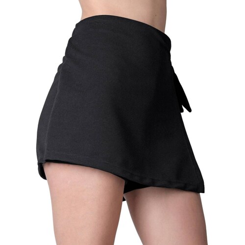 Falda-Short Mujer Negro Stfashion 72604641 .